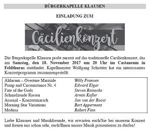 Cäcilienkonzert